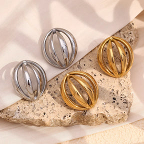 Brinco Glamour Archés 18K Banhado a Ouro