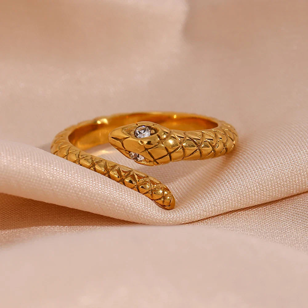 Anel Serpente Vintage Hipoalergênico Burnetts
