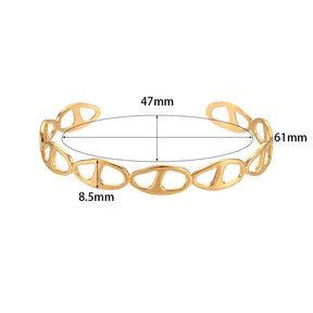 Pulseira Coração Trançado Banhada a Ouro Burnetts