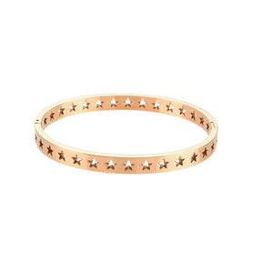 Pulseira Estrelada Burnetts Joias em Aço Inoxidável