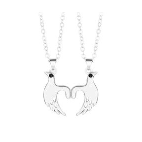 2pcs/set Pull Hook Hands Couple Necklace Pinky Swear Promise Love Hug Chain Necklace for Best Friend Couples Birthday Gifts