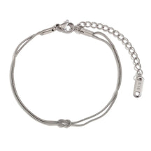 Pulseira Dupla Burnetts Joias: Elegância em Aço Inoxidável