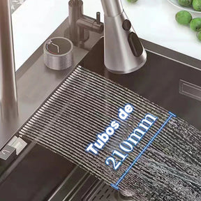 Cuba Aço Inox Escovado - Pia Gourmet Completo