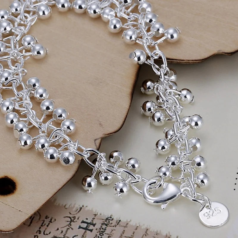 Pulseira Elegance Plus de Prata Esterlina 925 com Contas