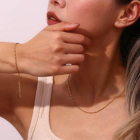 Pulseira Fashion Burnetts Joias Onda de Água Dourada