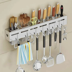 Organizador de Parede para Cozinha Aço Inox