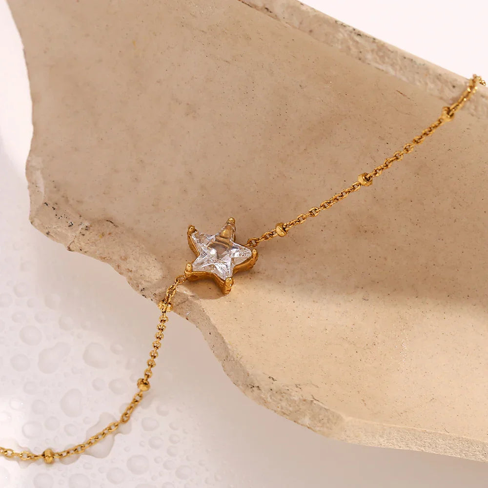 Pulseira Estrela de Zircônia Elegante