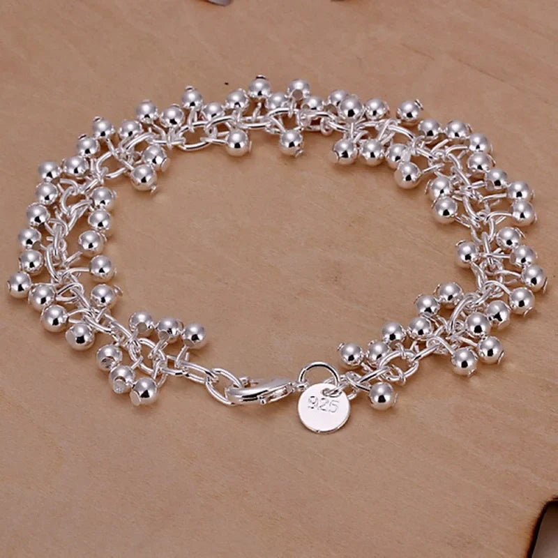 Pulseira Elegance Plus de Prata Esterlina 925 com Contas