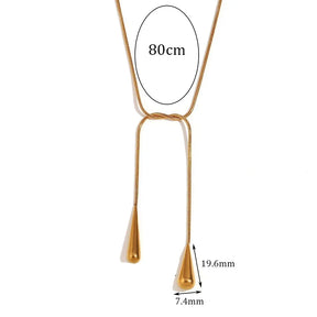 Colar Elegante de Corrente Cobra em Aço Inoxidável