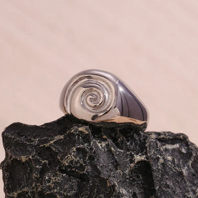 Anel Vortex Elegante Banhado a Ouro 18K