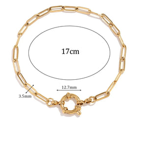 Pulseira Burnetts Joias Banhada a Ouro 18K