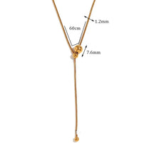 Colar Elegante Y-Shaped com Zircônia Banhado a Ouro 18K