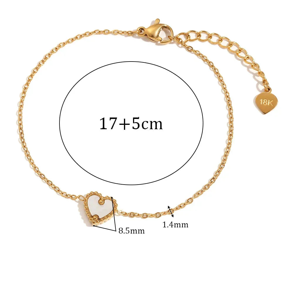 Pulseira Love Shell Burnetts Joias Banhada a Ouro 18K