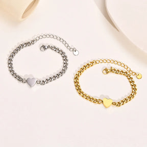 Pulseiras com coraçãozinho