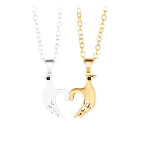 2pcs/set Pull Hook Hands Couple Necklace Pinky Swear Promise Love Hug Chain Necklace for Best Friend Couples Birthday Gifts