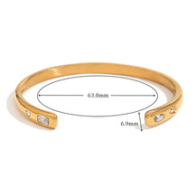 Pulseira Elegância Dourada com Zircônias