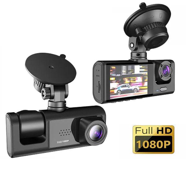 Câmera Segurança Carro Visão Noturna FULL HD 1080P Frontal Cabine e Traseira