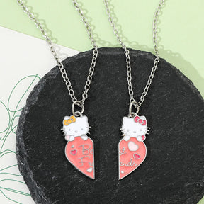 Sanrio Hello Kitty pendant necklace cute girl collarbone chain best friend pendant necklace Sweet Pendant Necklace