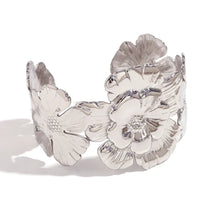 Pulseira Flor Aberta Banhada a Ouro 18K
