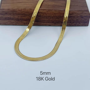 Colar Unissex de Aço Inoxidável banhado ouro 18k Dourado - Estilo Minimalista