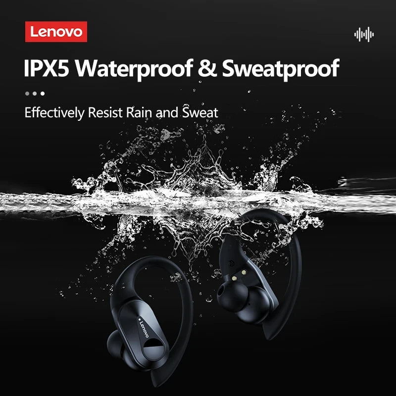 Fone lenovo lp75 tws sem fio bluetooth v5.3 fones de ouvido estéreo alta fidelidade redução ruído à prova dwaterproof água esportes