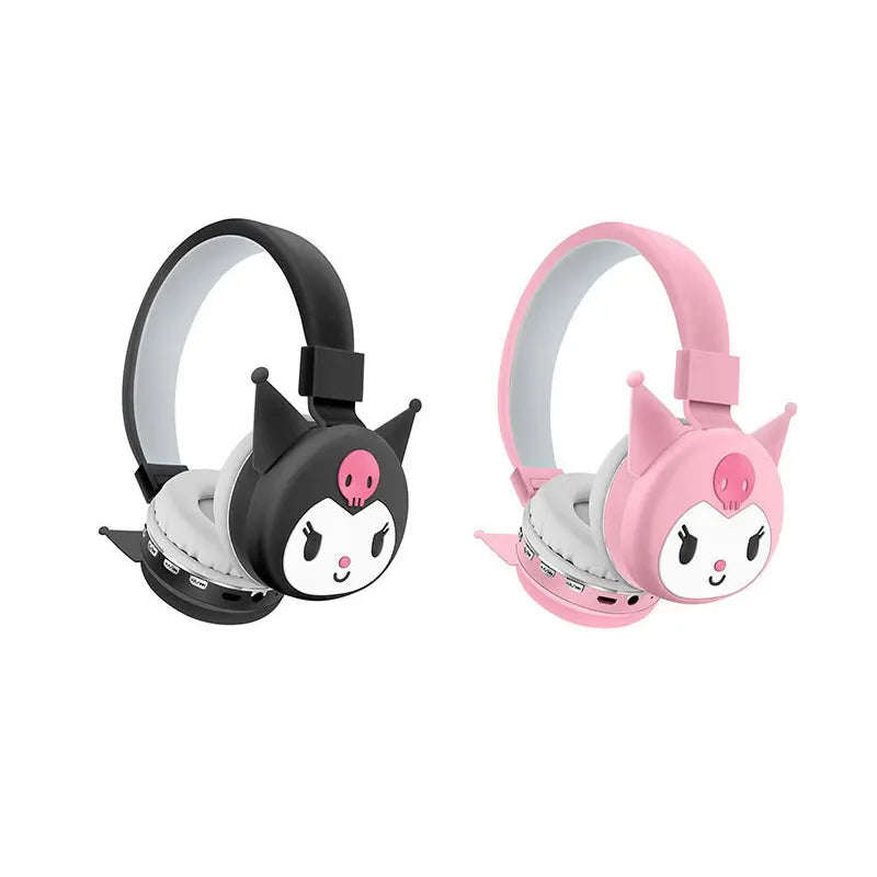 Fone kawaii y2k hello kitty fones de ouvido sem fio bluetooth com microfone com cancelamento ruído estéreo som kuromi esportes kids