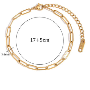 Pulseira Figaro Banhada a Ouro 18K Burnetts Joias