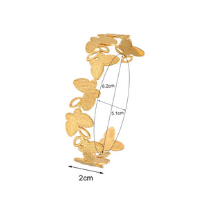 Pulseira Folha de Ouro 18k Burnetts Joias