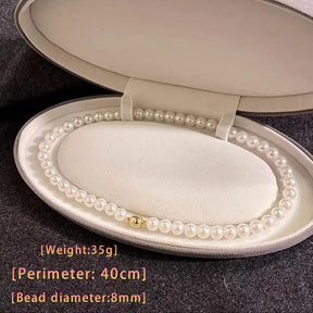 Colar Elegante de Pérolas com Fecho Magnético