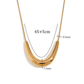 Pingente Arc Elegante Banhado a Ouro 18K