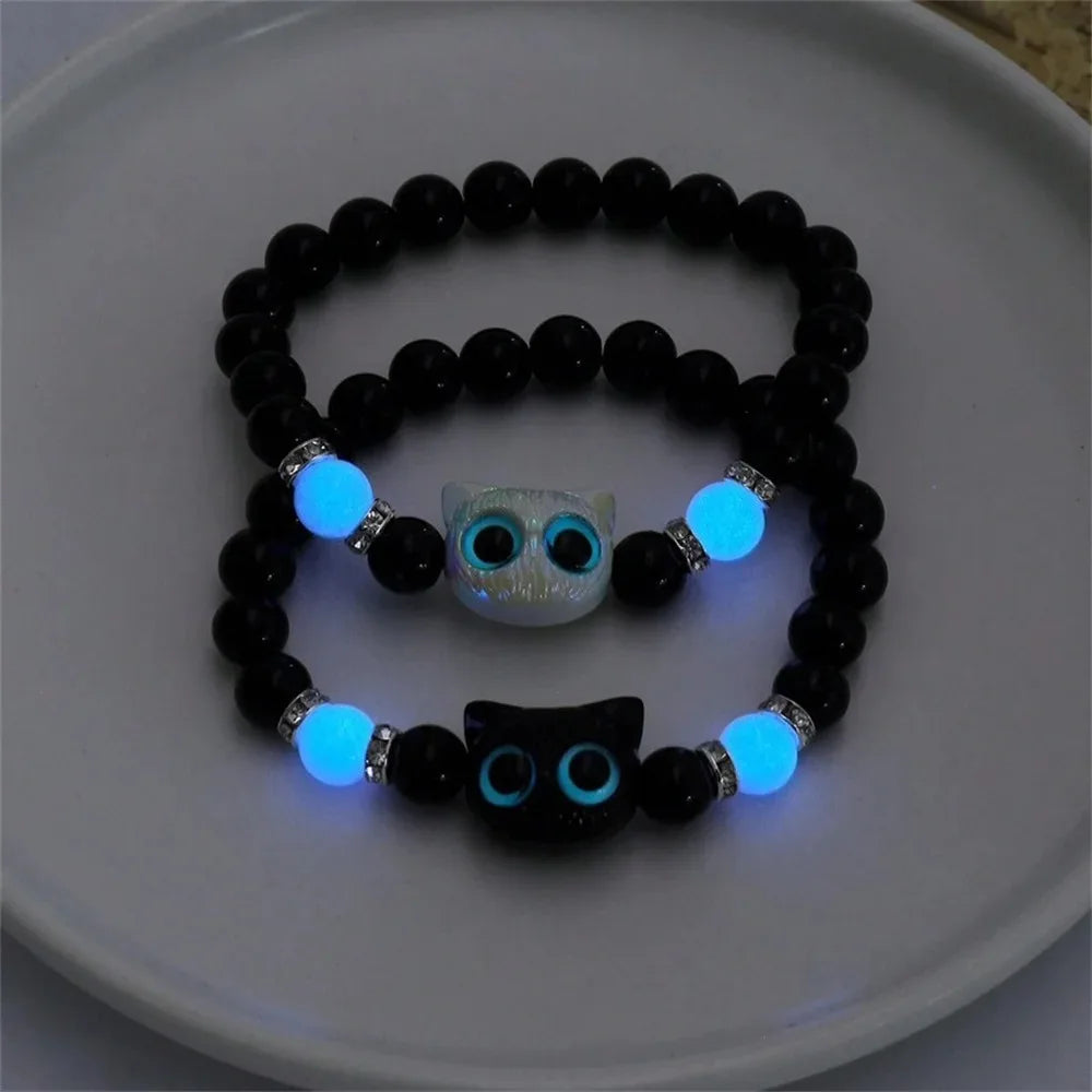 Pulseira Gatinhos que brilha no escuro