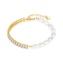 Pulseira de Pérolas e Zircão Elegância Burnetts