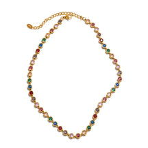 Colar e Pulseira Luxo Zircônia Colorida Burnetts
