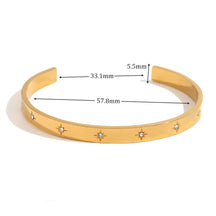 Pulseira Estrela Zircão Banhada a Ouro 18K Starlook