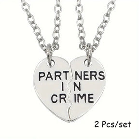 2 Pcs/Set Best Friend Necklace Creative Pentagram Pendant Alloy Accessories Friendship Necklace Best Friend Alloy Pendant