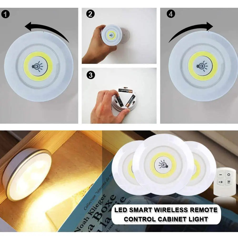 LUZ NOTURNA REGULÁVEL COM CONTROLE  REMOTO SEM FIO