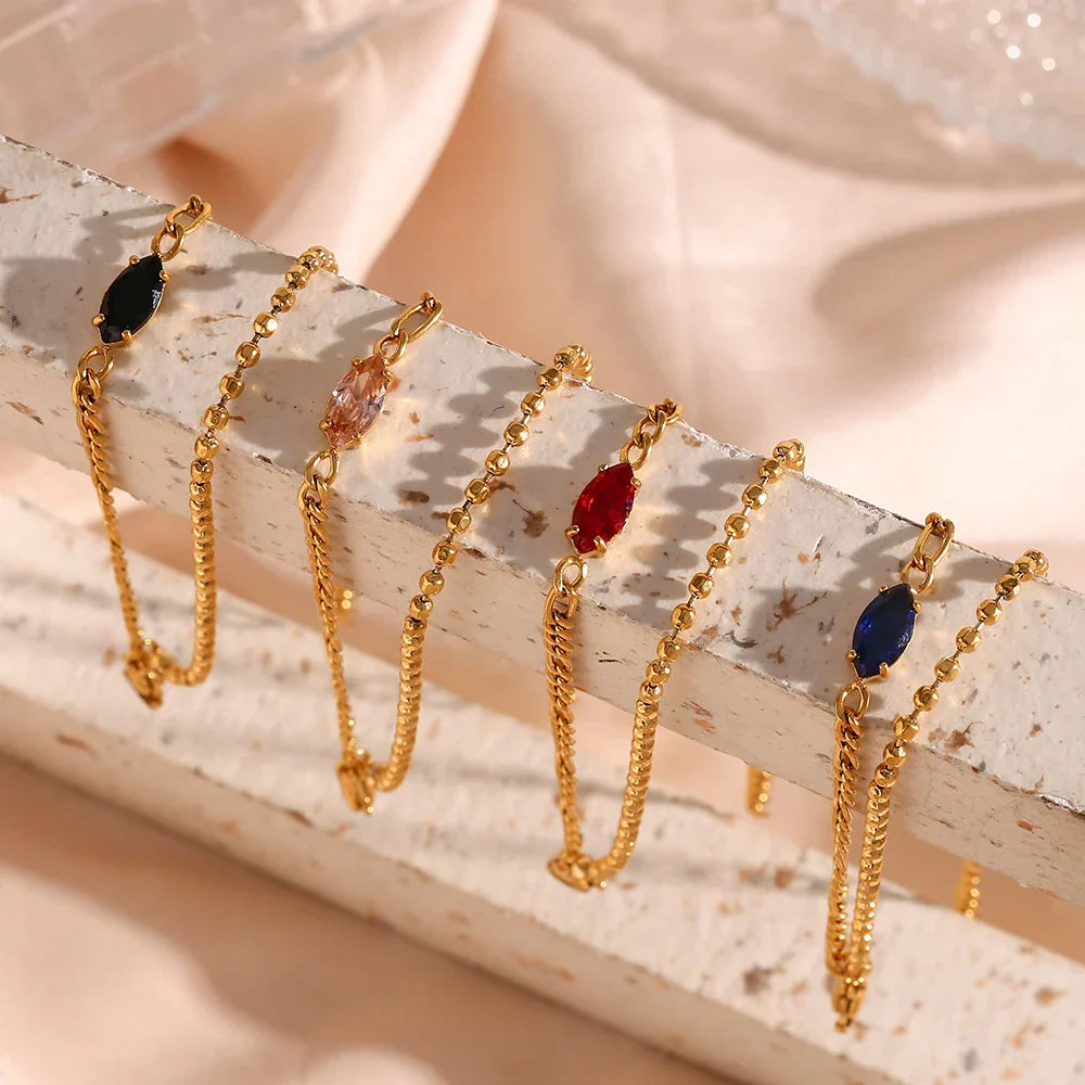 Pulseira Elegância Marquês Zircônia Burnetts Joias
