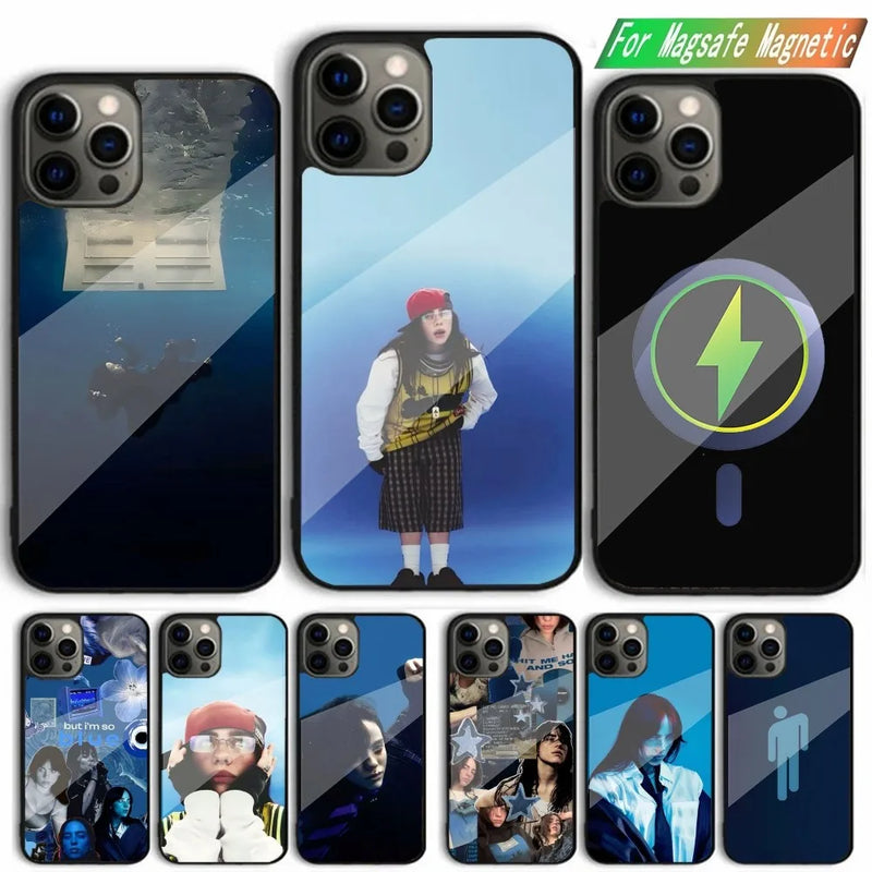 PROMOÇÃO RELÂMPAGO⚡️ - Capinhas Hit me Hard and Soft - Billie Eilish  iPhone 15,14,13,12,11,Plus,Pro,Max Mini Carregamento magnético sem fio Magsafe