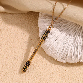 Colar Pingente Wu Kong Dourado em Aço Inoxidável 18K
