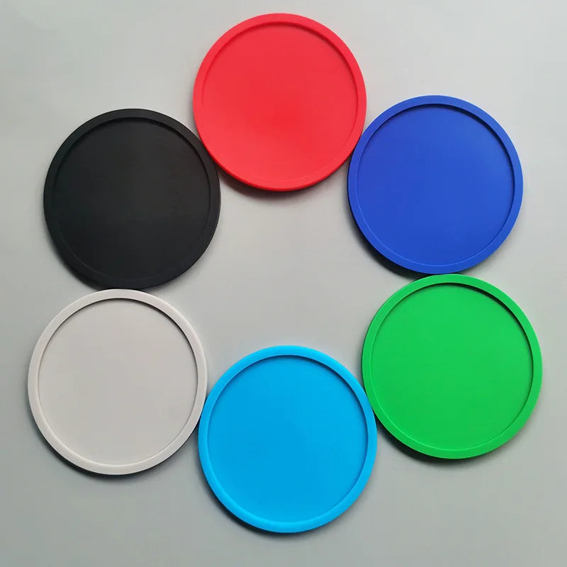 Conjunto de porta-copos de silicone antiderrapante, suporte para copo, tapete de mesa, antiderrapante, acessórios de cozinha para café