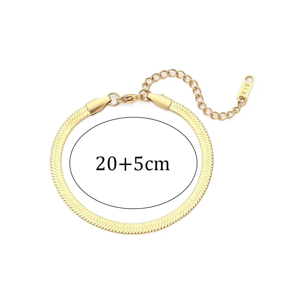 Pulseira Cobra Banhada a Ouro 18K Burnetts