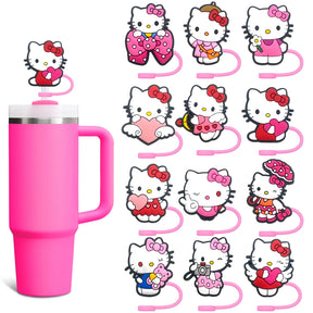 Tampa Protetora De Canudo Para Copo Stanley Hello Kitty