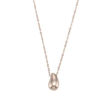 Colar Elegante com Pingente de Gota em Aço Inox Banhado