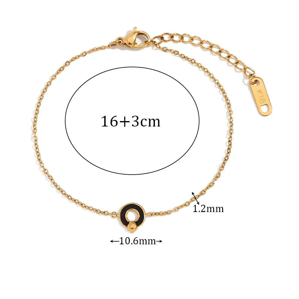 Pulseira Encanto Flor Esmaltada Burnetts Joias