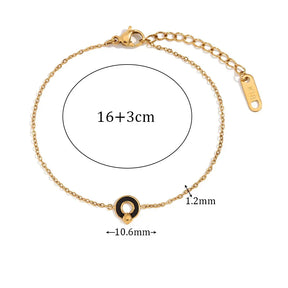 Pulseira Encanto Flor Esmaltada Burnetts Joias