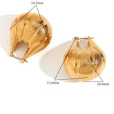 Brincos Elegância em Aço Inoxidável com Zircônia