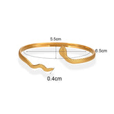 Pulseira Cobra Dourada Ajustável Burnetts
