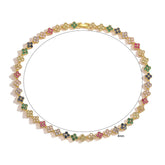 Pulseira Flores de Zircão Colorido Burnetts Joias