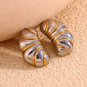 Brinco Casulo Banhado a Ouro 18K com Zircônia