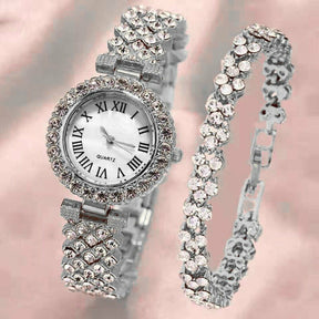 Relógio Pulseira Aço Strass